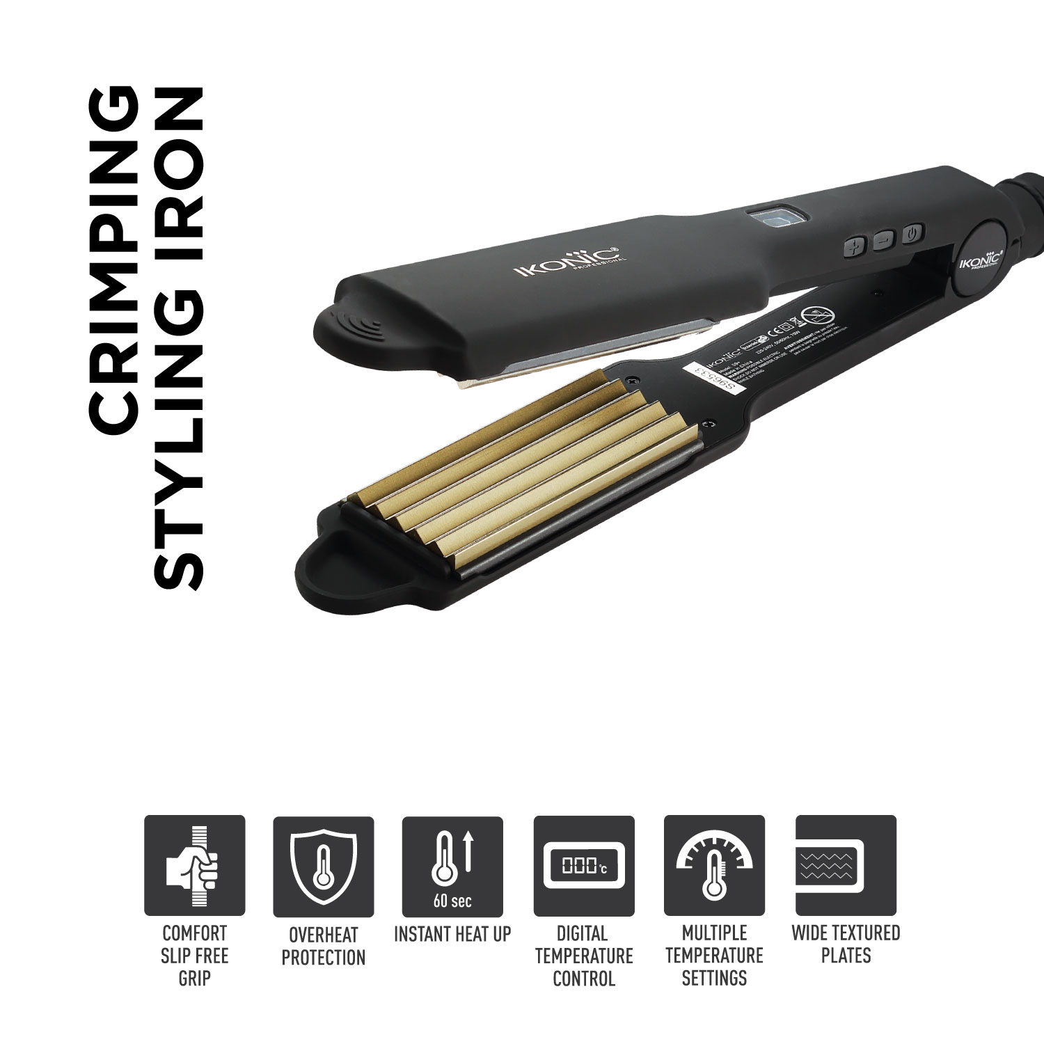 IKONIC Crimping Styling Iron S-9+ at Best Price in Nepal by Guna Cosmetics
