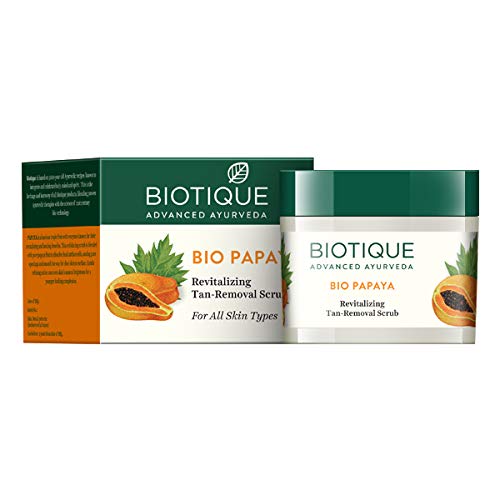 Biotique Bio Papaya Revitalizing Tan Removal Scrub, 75 g
